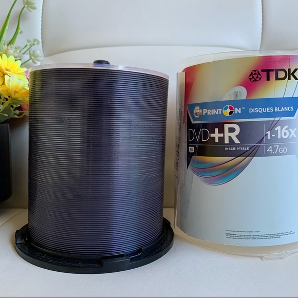 95pcs TDK Print On White Discs DVD+R 1-16X 4.7 GB - Picture 2 of 3